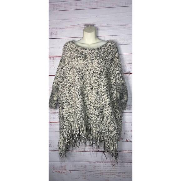 Women’s Umgee Boutique Eyelash Knit Marled Gray Sweater Top Small | Medium - Picture 1 of 2